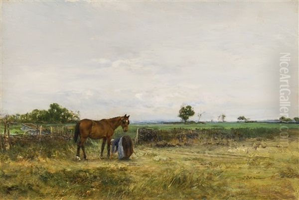 The Cart Horse Oil Painting by Ivan Pavlovich Pokhitonov