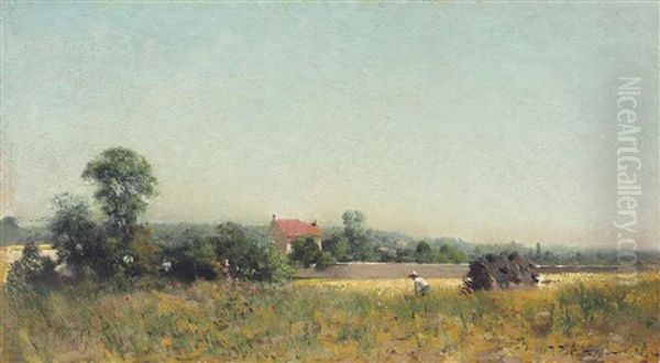 Dans Les Champs, France Oil Painting by Ivan Pavlovich Pokhitonov