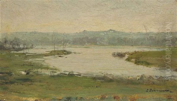 L'inondation A Liege Oil Painting by Ivan Pavlovich Pokhitonov