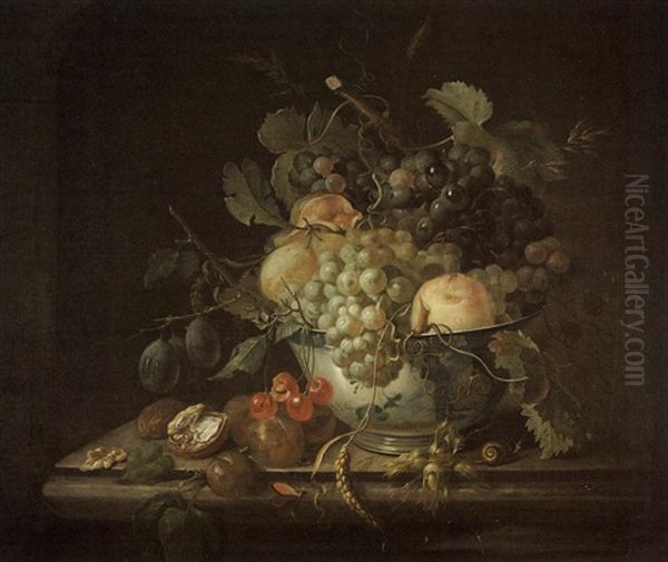 Nature Morte De Fruits Oil Painting by Christiaen van Pol