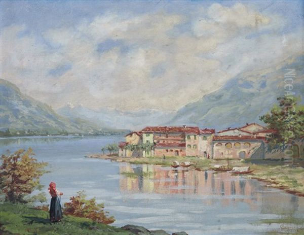 Paesaggio Lacustre by Adolfo Polaroli