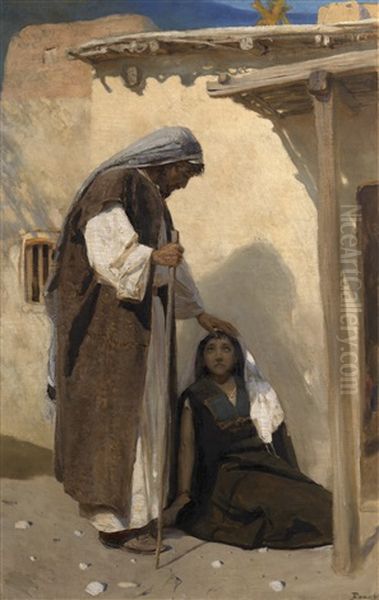 Jesus Christ With Mary Magdalene Oil Painting by Vasili Dimitrievich Polenov