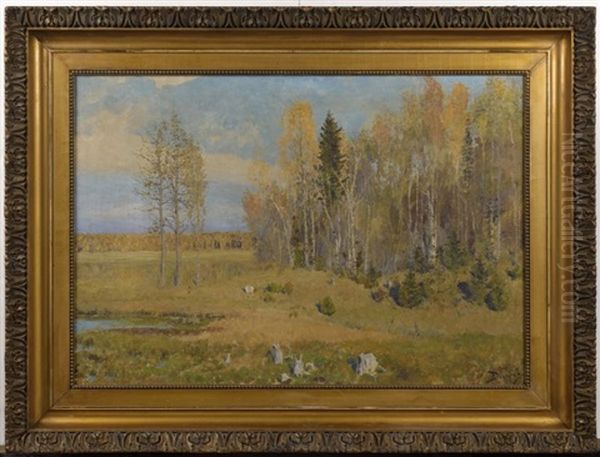 Autumn Landscape Oil Painting by Vasili Dimitrievich Polenov