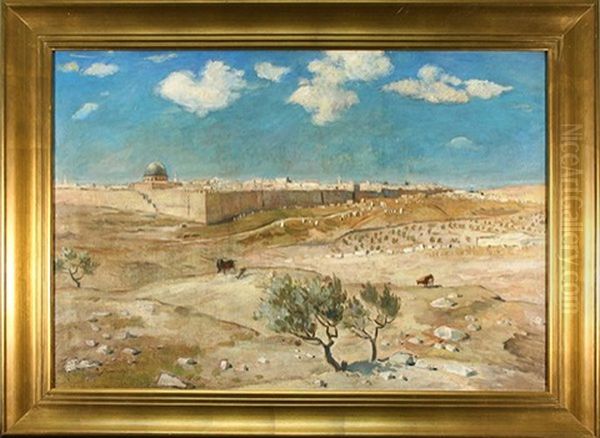 View Of Jerusalem Oil Painting by Vasili Dimitrievich Polenov