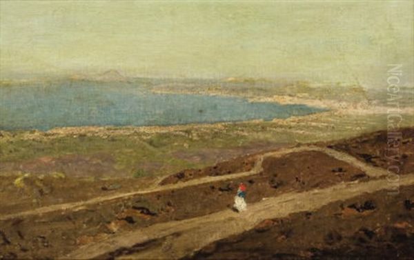 Lonely Walk Down The Coast Oil Painting by Vasili Dimitrievich Polenov