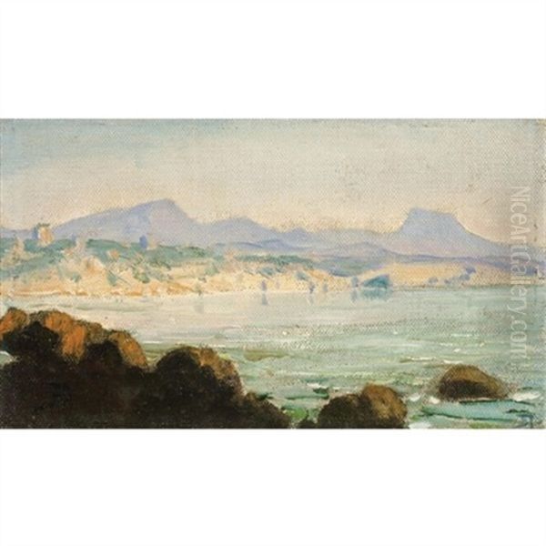 Bay Scene Oil Painting by Vasili Dimitrievich Polenov