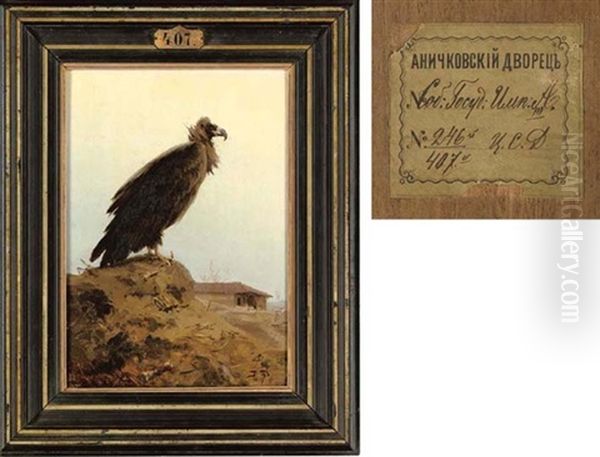 A Cinereous Vulture In Balkan Lands Oil Painting by Vasili Dimitrievich Polenov