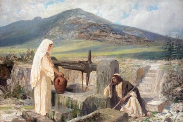 The Samaritan Woman Oil Painting by Vasili Dimitrievich Polenov