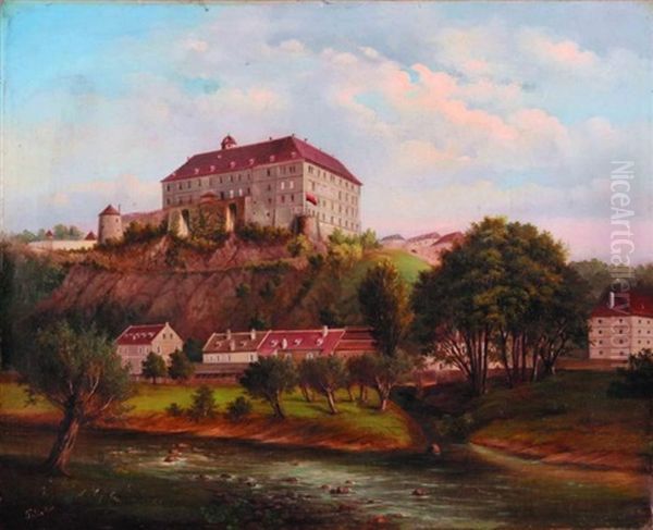 Palac Na Wzgorzu Oil Painting by Vaclav Polivka