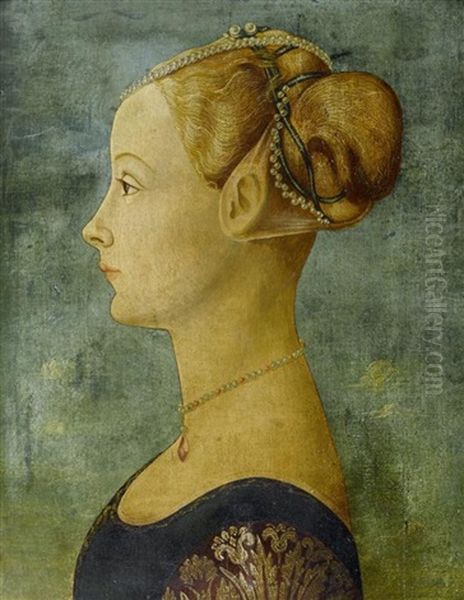 Portrait Einer Jungen Frau Oil Painting by Piero Pollaiuolo