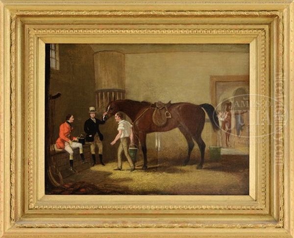 Two Works: Meet At The Swan & After The Hunt Oil Painting by James Pollard