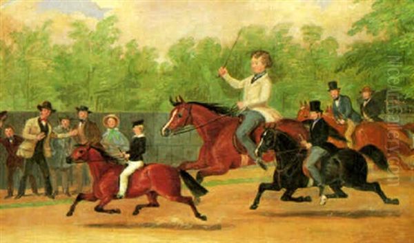 The Pony Race Oil Painting by James Pollard