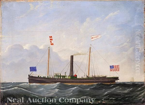 The Confederate Steamer Enoch Train Oil Painting by William Pollard