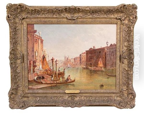 Grand Canal Venice Oil Painting by Alfred Pollentine