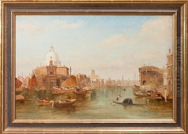 Markusplatz, Venedig Oil Painting by Alfred Pollentine