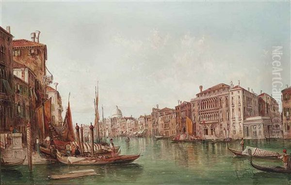 The Barbarizo Palace, Venice Oil Painting by Alfred Pollentine