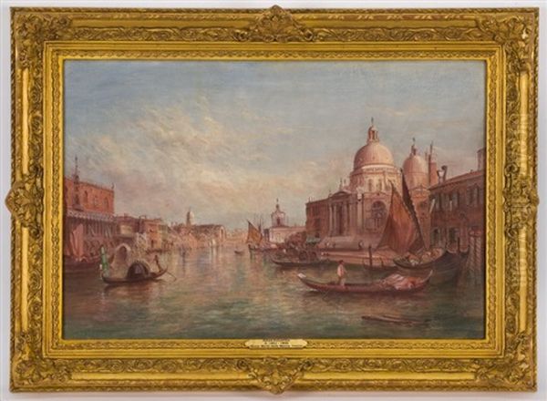 View Of Santa Maria Della Salute, Venice Oil Painting by Alfred Pollentine