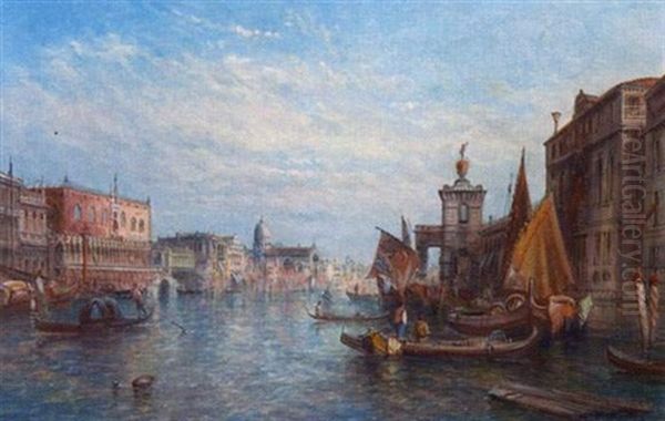 Vue Du Grand Canal Oil Painting by Alfred Pollentine