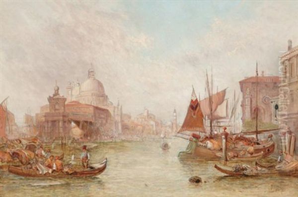 Bacino Di San Marco Oil Painting by Alfred Pollentine