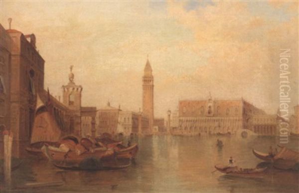 Doge's Palace Oil Painting by Alfred Pollentine