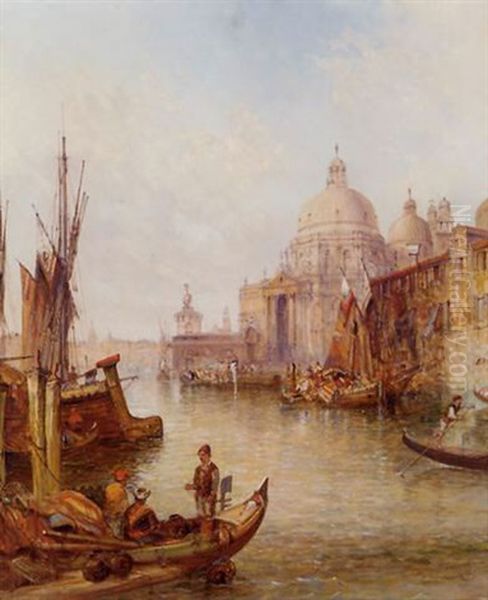 Santa Maria Della Saulte, Venice Oil Painting by Alfred Pollentine