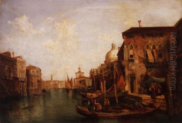 Grand Canal, Venice Oil Painting by Alfred Pollentine