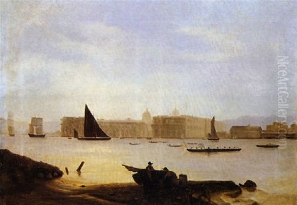 Greenwich, Accademia Navale Oil Painting by Alfred Pollentine