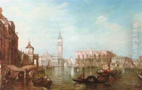 The Grand Canal Venice Oil Painting by Alfred Pollentine