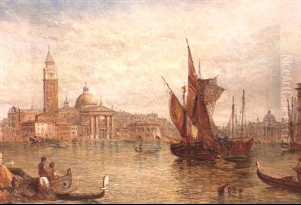 The Dogano, Venice Oil Painting by Alfred Pollentine