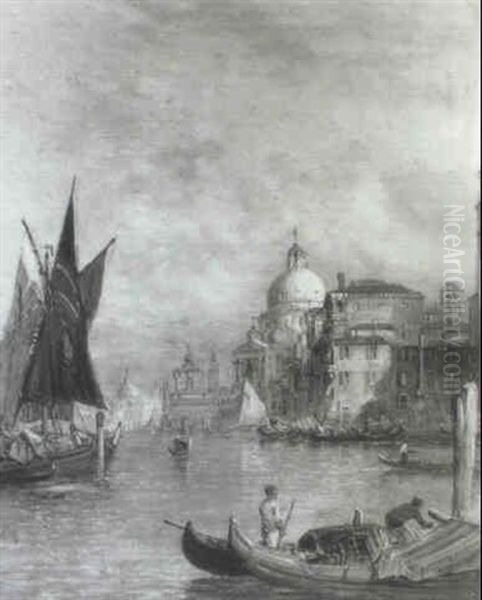 S. Maria Della Salute Oil Painting by Alfred Pollentine