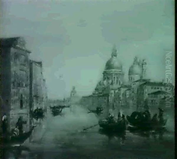 View Of Santa Maria Della Salute Oil Painting by Alfred Pollentine