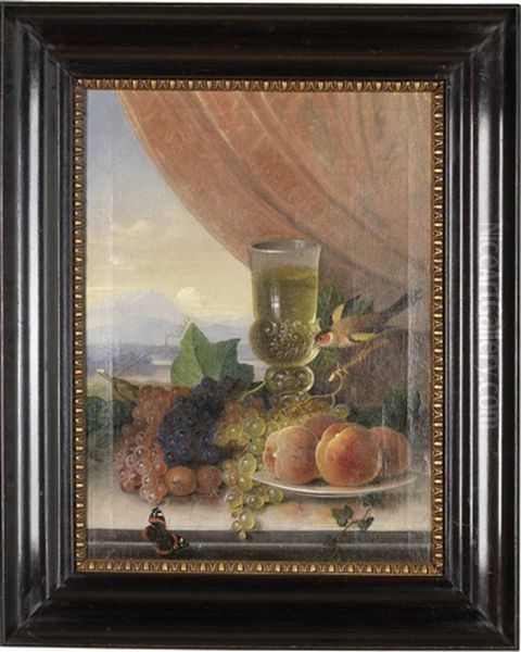 Stillleben Mit Fruchten Oil Painting by Felix Pollinger