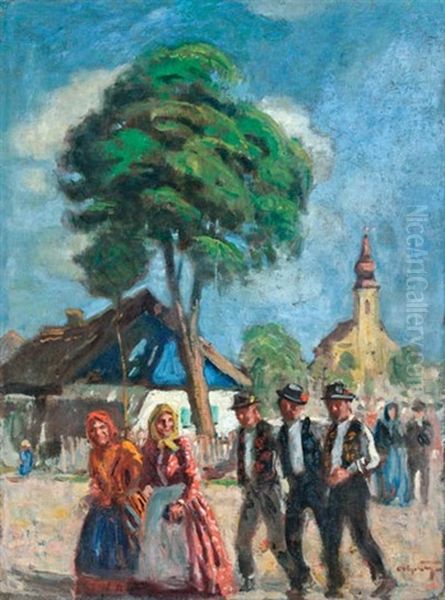 Mise Utan Oil Painting by Tibor (Theodor) Polya