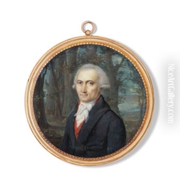 Sigismond Wolfgang Aloyse Moreau (1746-1839) Oil Painting by Marie-Nicole Ponce-Camus