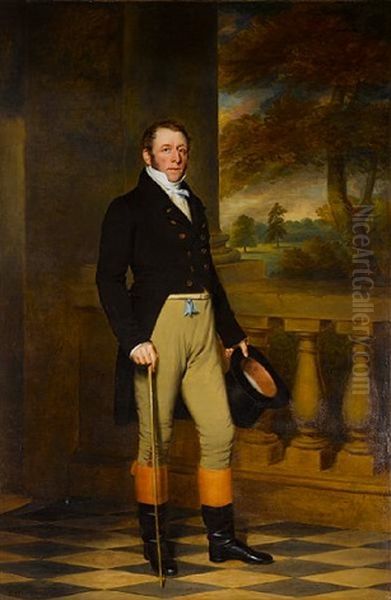 Portrait Of Sir George Henry Smyth, Baronet (1784-1852) Oil Painting by John Ponsford