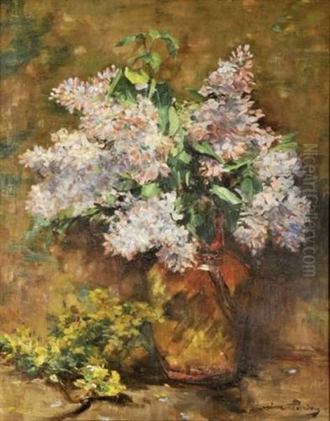 Bouquet De Lilas Oil Painting by Aime Ponson