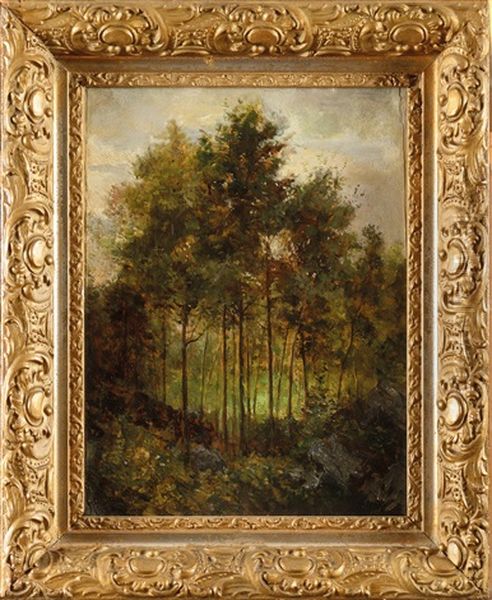 Fourre A Cernay Oil Painting by Luc Raphael Ponson