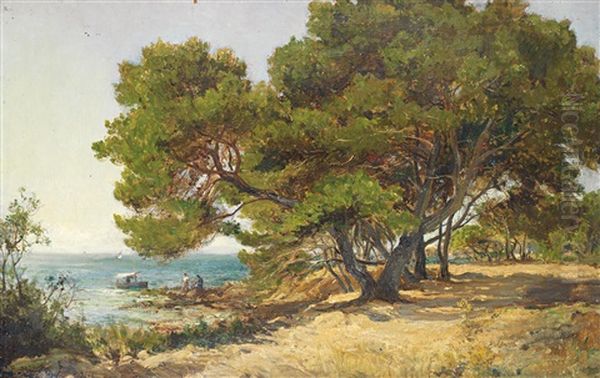 Bord De Mer Anime Oil Painting by Luc Raphael Ponson