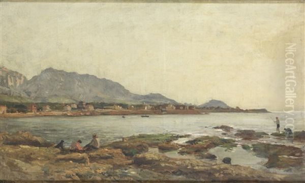 Montredon, Vue De La Pointe De La Vieille Chapelle Oil Painting by Luc Raphael Ponson