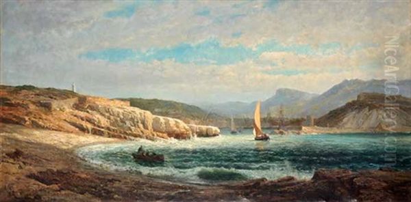 Le Port De Cassis Oil Painting by Luc Raphael Ponson