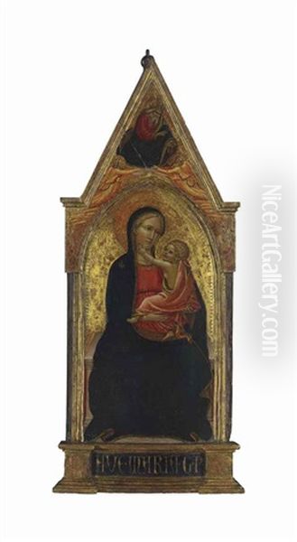 The Madonna And Child With God The Father Above Oil Painting by Giovanni dal Ponte