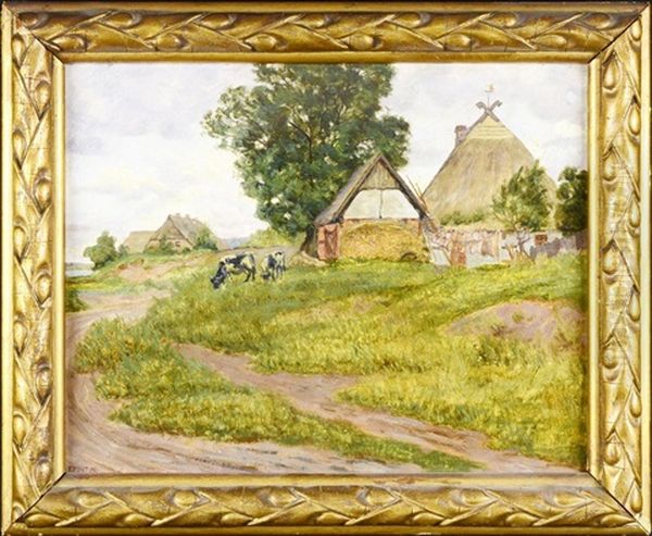 At Pasture Oil Painting by Fritz Pontini