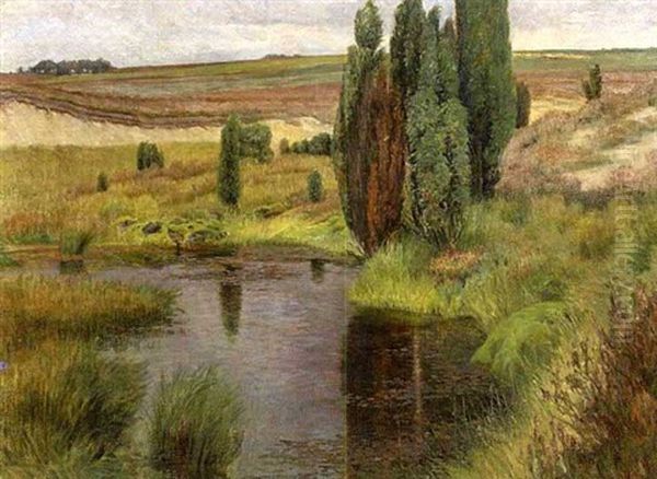 Moorlandschaft Oil Painting by Fritz Pontini