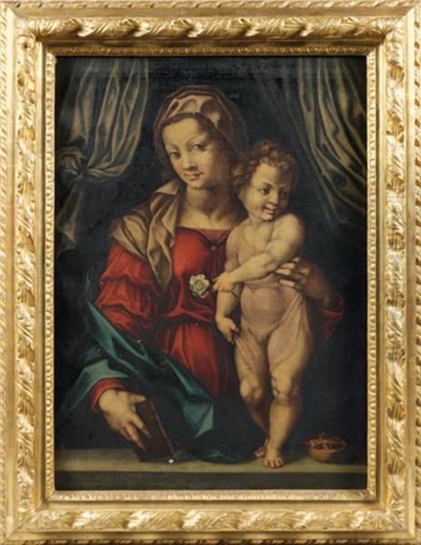 Vierge A L'enfant Oil Painting by  Pontormo