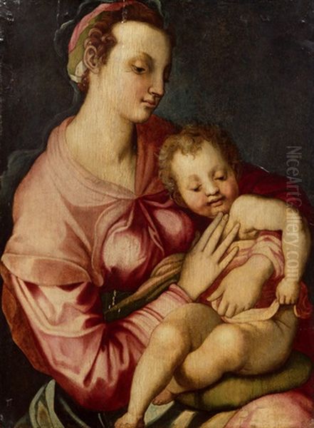 Maria Mit Dem Jesusknaben Oil Painting by  Pontormo