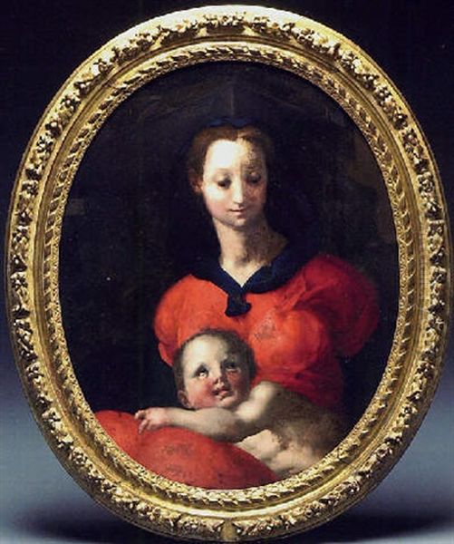 Vierge A L'enfant Oil Painting by  Pontormo