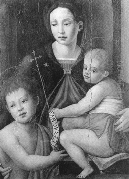 Vierge A L'enfant Et Saint Jean Oil Painting by  Pontormo