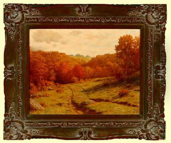 Autumn Landscape Oil Painting by Abram Poole