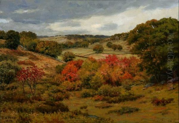 Autumn Landscape Oil Painting by Eugene Alonzo Poole