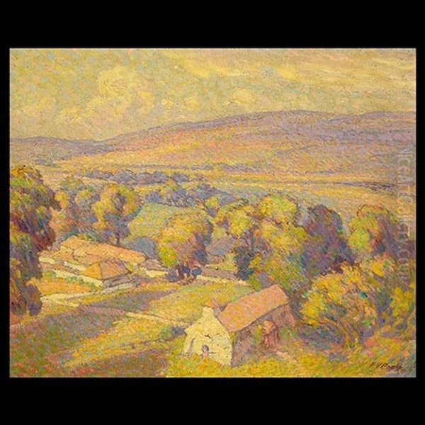 View From The Hill Oil Painting by Frederic Victor Poole